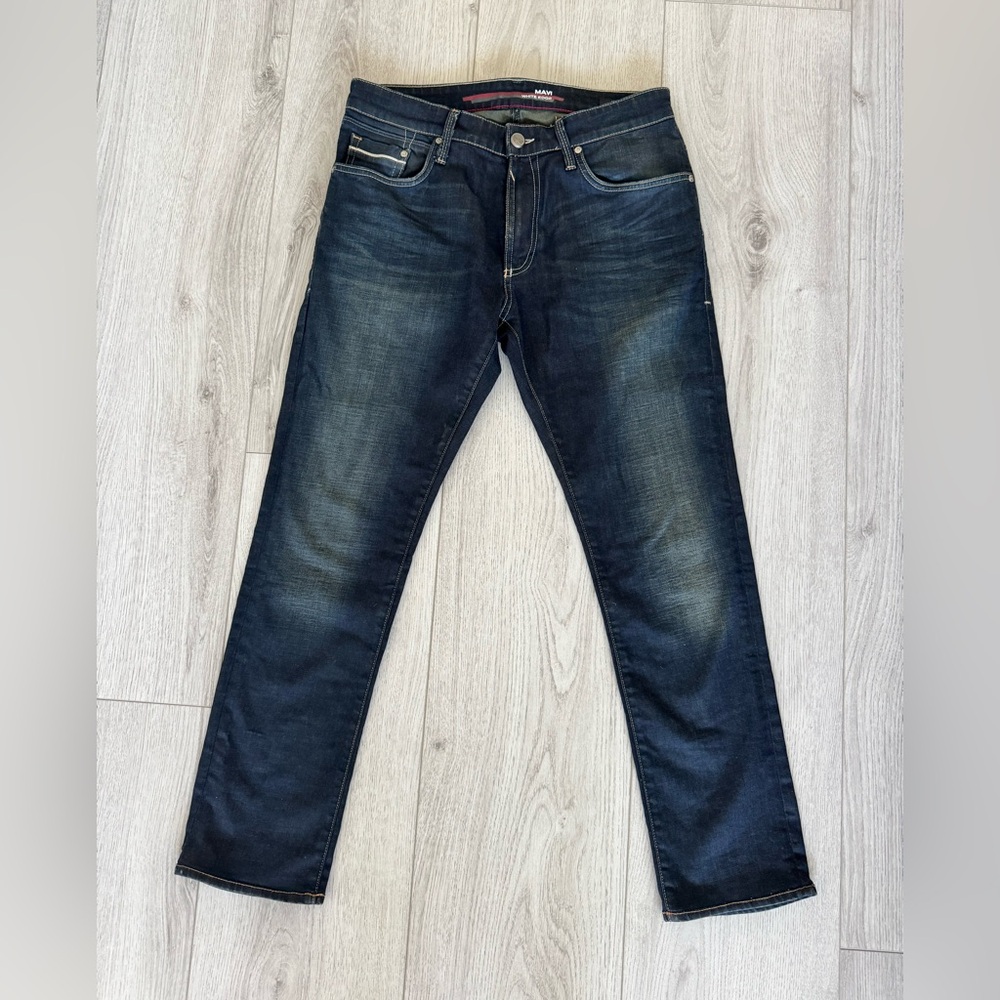 Mavi White Edge, Jake, Dark Blue Slim Jeans, Low rise, size 32/30